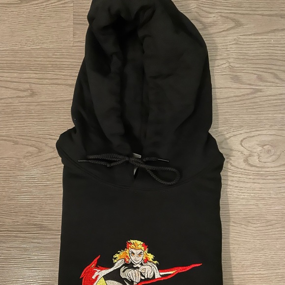 Rengoku black hoodie Demon slayer - Picture 2 of 7